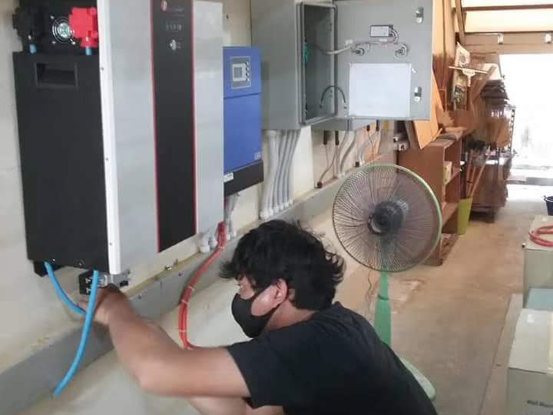 200 Sets Solar Lithium Battery System installed in Bangkok